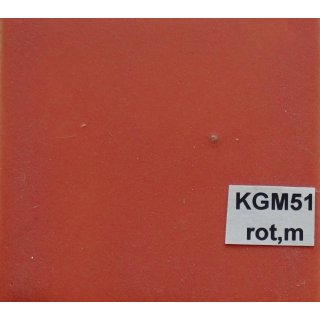 KGM51 Steingutglasur, rot matt